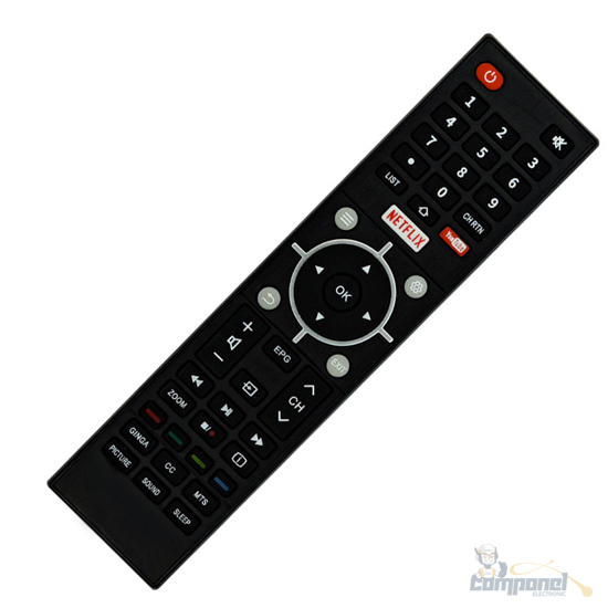 Controle Remoto para Tv Semp Toshiba Smartv LCD LED LE7801 CT6810